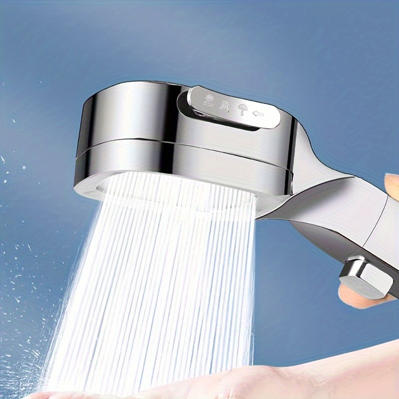 

1set High-pressure Handheld Shower Head Set, With 59-inch Hose And Universal Connector, 3 Spray Modes Bathroom Shower Spray, Water Saving & Adjustable, Home Bathroom Rainfall Shower System
