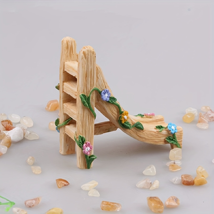 Image of 1pc Arch Bridge Slide Small Window Micro Landscape Decoration Resin Decoration Fish Tank Decoration Home Decoration Mini Decoration