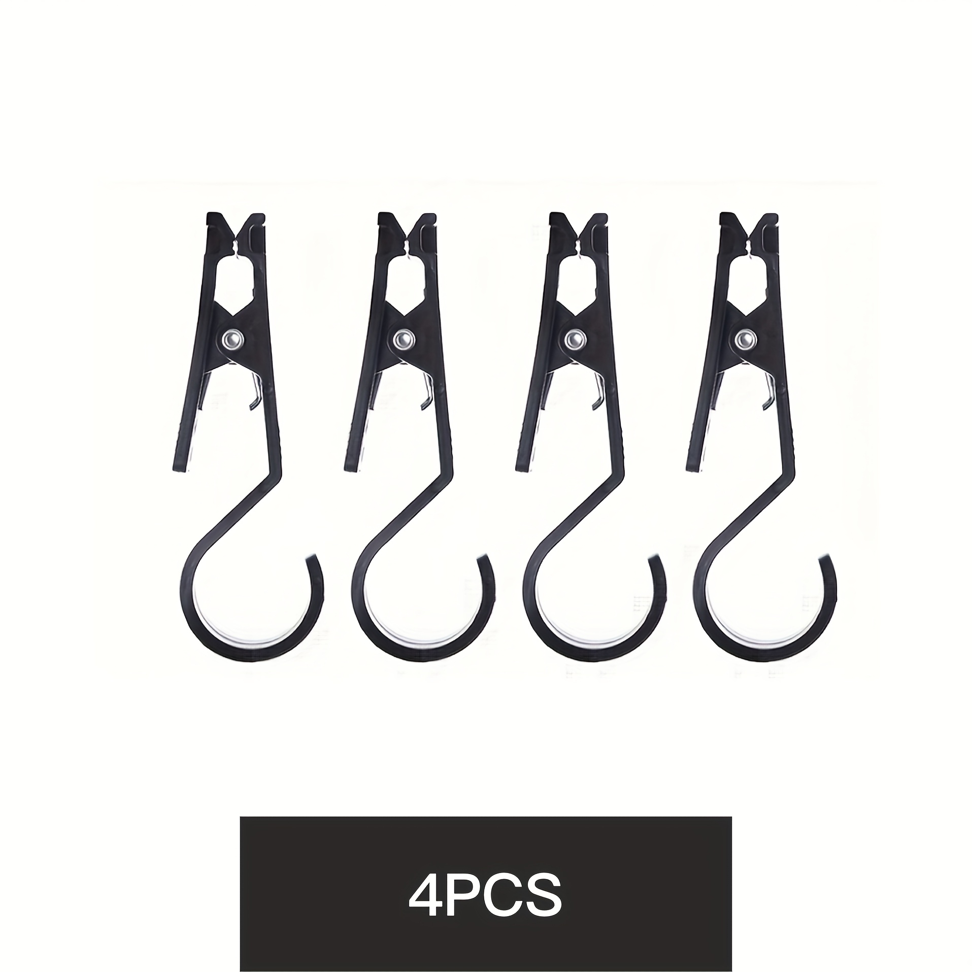 4/2/1-pack, Durable Pvc Lightweight Hooks, Suitable For Camping And Travel, Versatile Outdoor Tent Clips For Hanging Gear, Towels, And Other Equipment