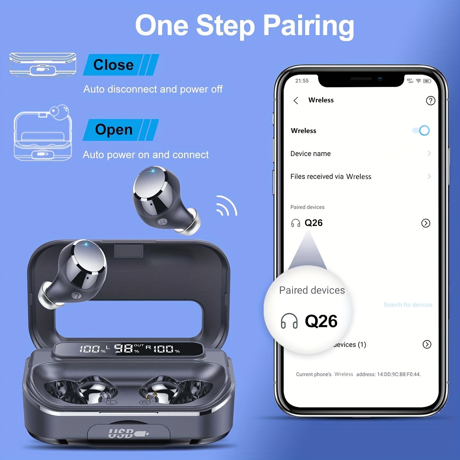 2025 New Wireless Earbuds Wireless Earphones