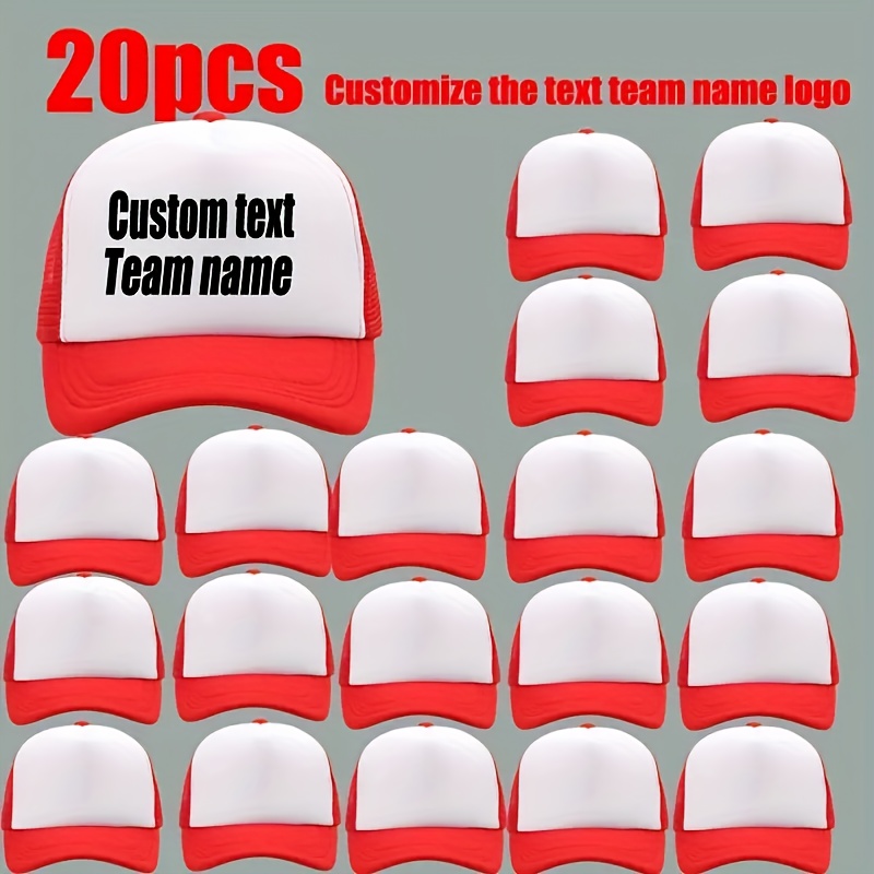 20 Custom Logo Trucker-Style Baseball Caps