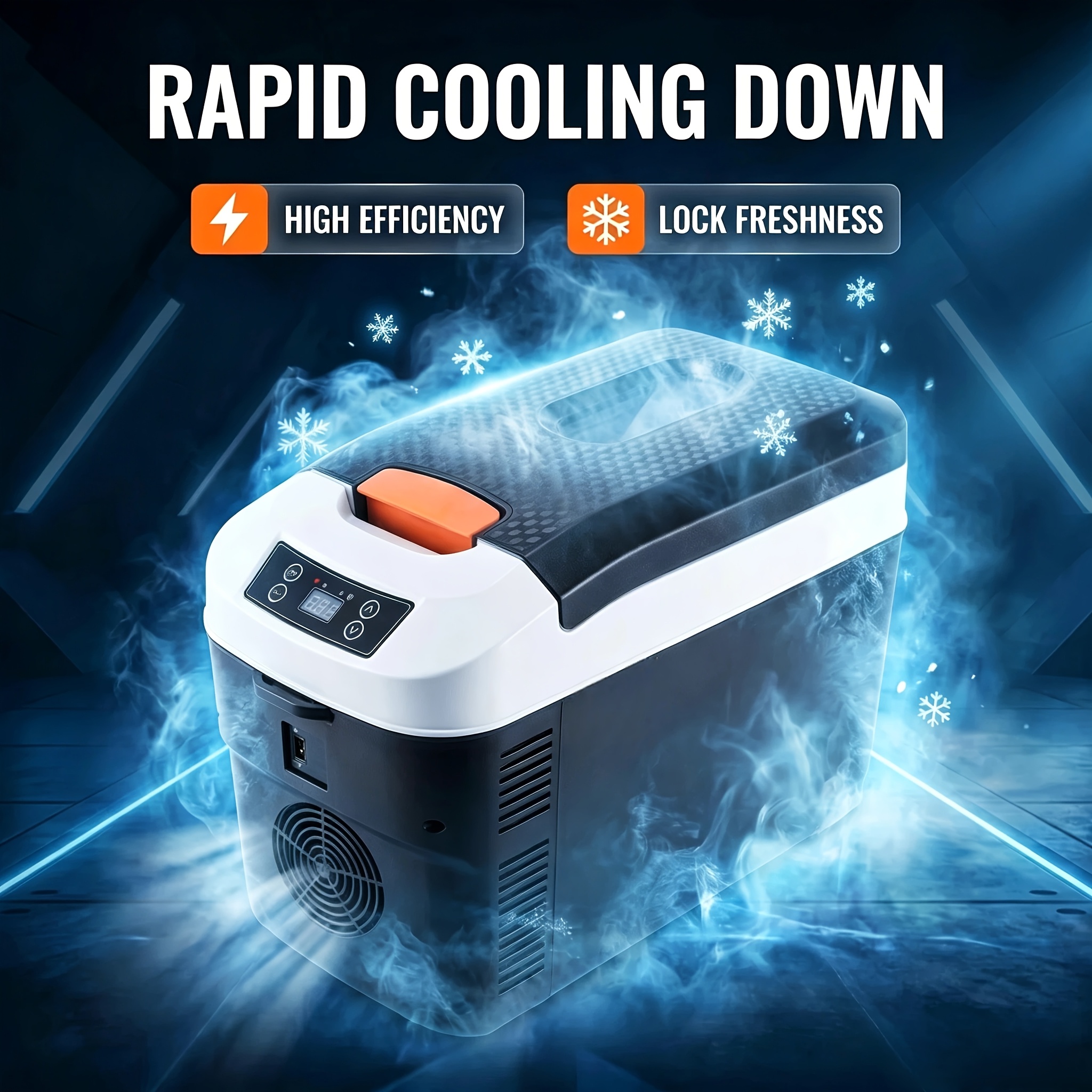 Portable Car Refrigerator 12/24V   Mini Car Fridge Cooler Warmer Dual Use Travel Camping Vehicle Refrigerator for Truck Home Outdoor Use