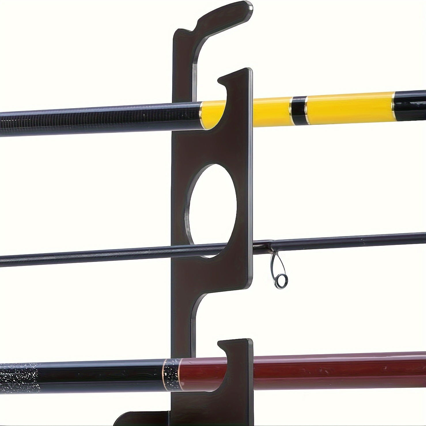 Wall mounted Fishing Rod Display Rack Durable Fishing Pole - Temu