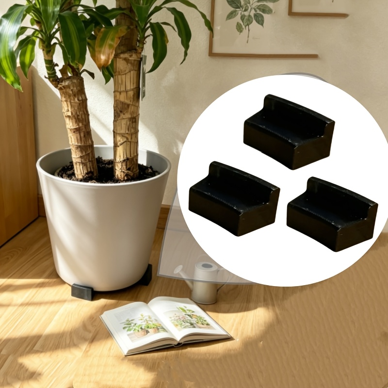 TEMU 3 soportes para macetas, pies para macetas, bases, bandejas para plantas en macetas de jardinería, soportes para macetas, diseñados para macetas