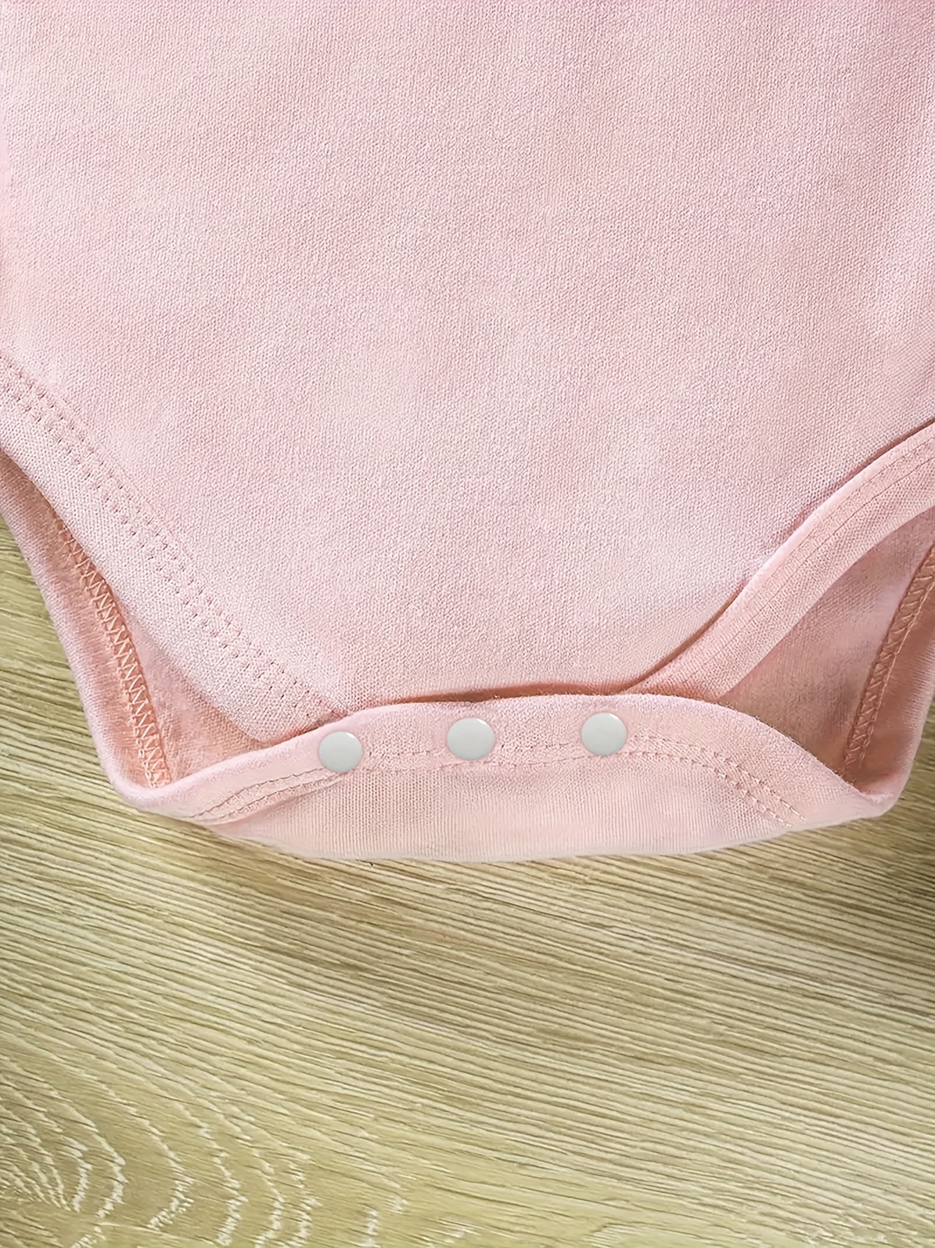 Customizable Minnie Mouse Baby Onesie - Pink, Short Sleeve, Button-Up, Cartoon Print for Birthdays, Mother'S Day, Father'S Day, Regular Fit, Festive Baby Clothing | Playful Design | Easy Button Closure, Minnie Mouse Onesie, for Outdoor