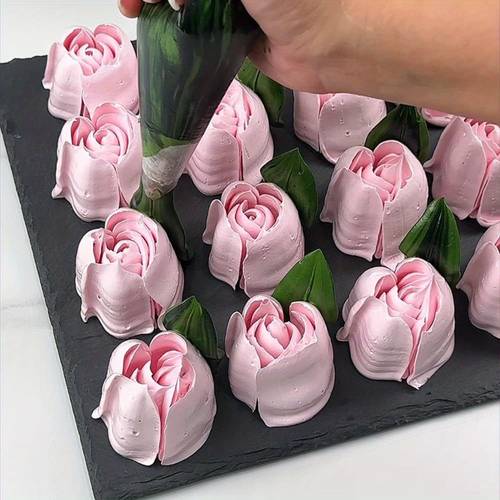 6pack extra large stainless tulip piping tips 304 stainless steel ideal for cake decorating and on and desserts