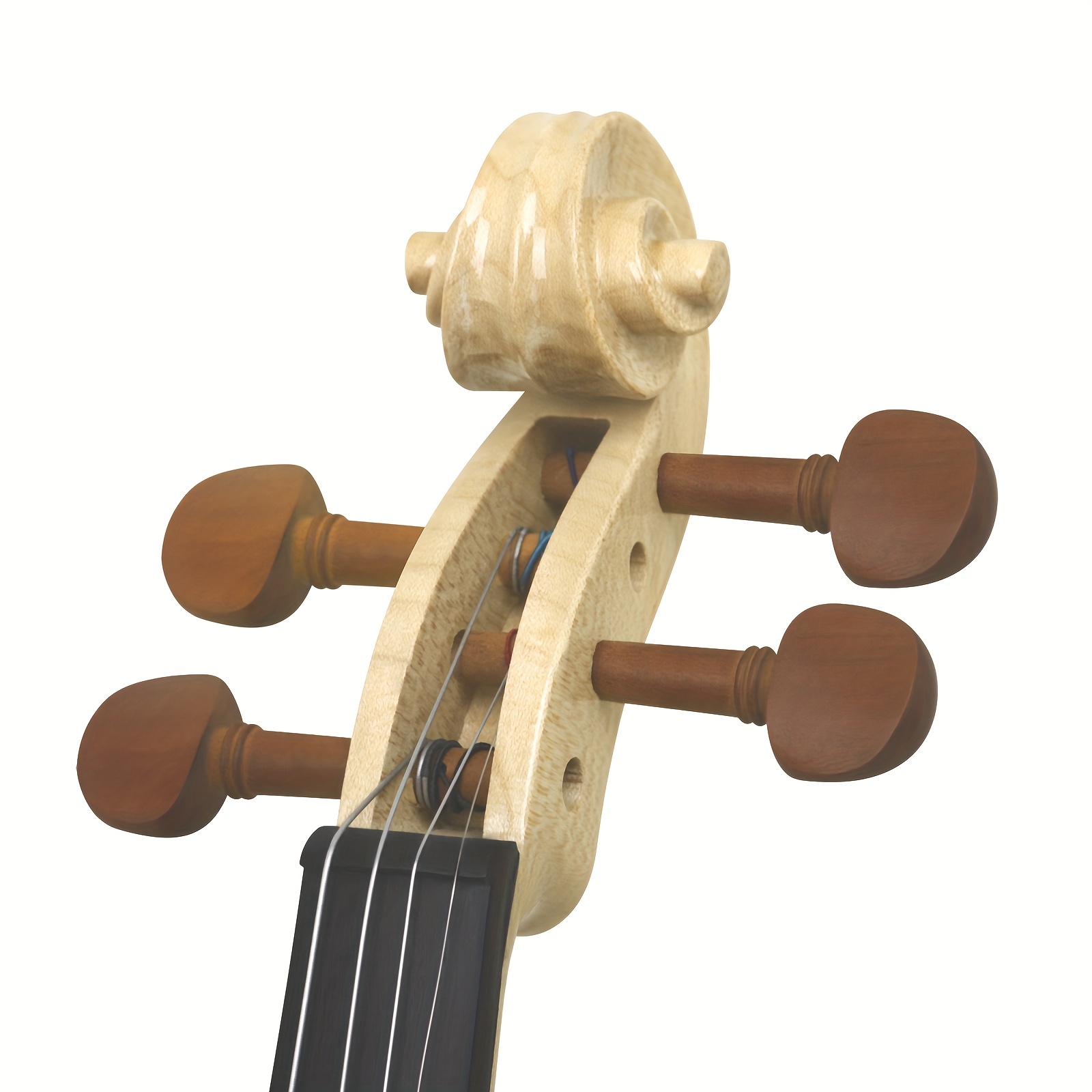 Violín Astonvilla AV-340 Tamaño 4/4 con Parte Superior de Abeto y Lados de Arce, Diapasón de Ébano, Acabado Mejorado con Aceite, Estuche Triangular - Instrumento Acústico Profesional Color Beige Claro para Violinistas, Regalos para Violinistas, Instrumento Musical Elegante, Diseño Clásico de Violín, Construcción Duradera en Madera