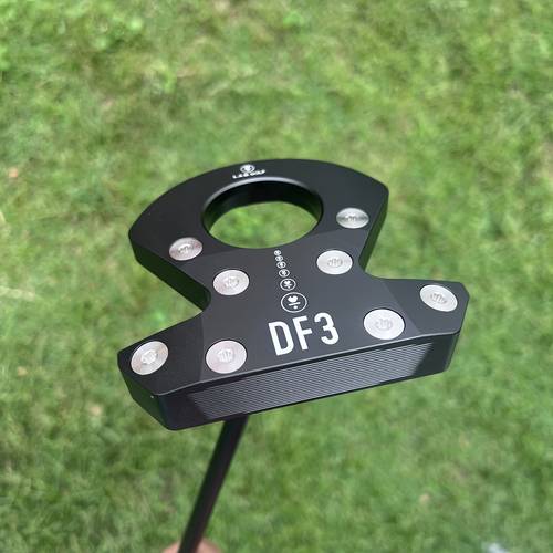 item picture 1pc mens golf df3 putter large head stable design lightweight high strength aluminum alloy clubhead with clear steel shaft for high stability precise distance control
