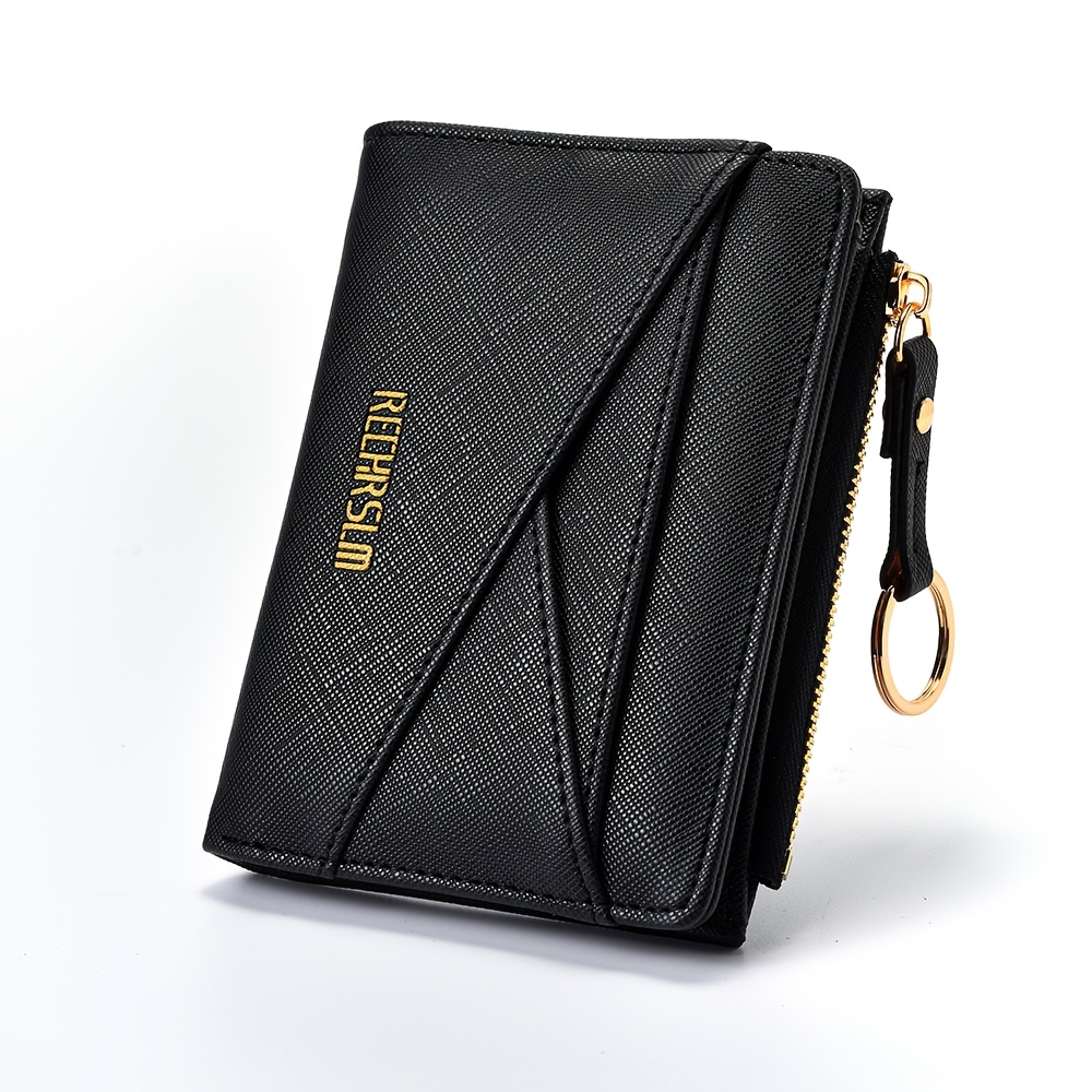 Image of 1pc Women's Fashion Wallet - Minimalist Solid , Zippered Coin Pocket - Multi-card Slot Credit Card Id Holder, Ideal For Daily Use And Travel