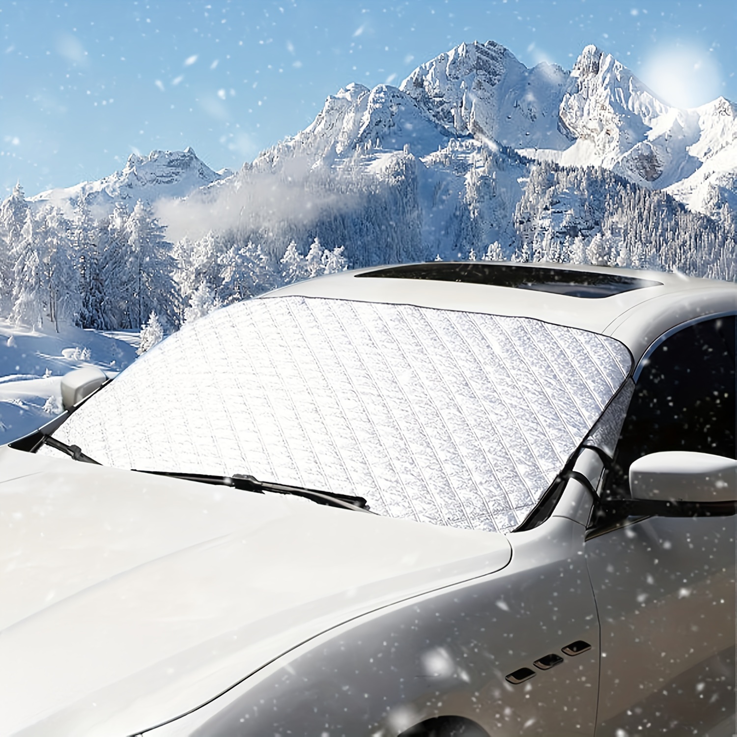 

Winter Windshield Cover, Car Window Cover, Extra Thick Windshield Cover Car Winter Foldable Windshield Cover, Anti-snow, Anti-ice, Anti-frost, Anti-dust, Anti-uv Best Choice