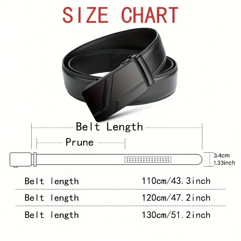 Men's Belts with Automatic Buckles Business Style