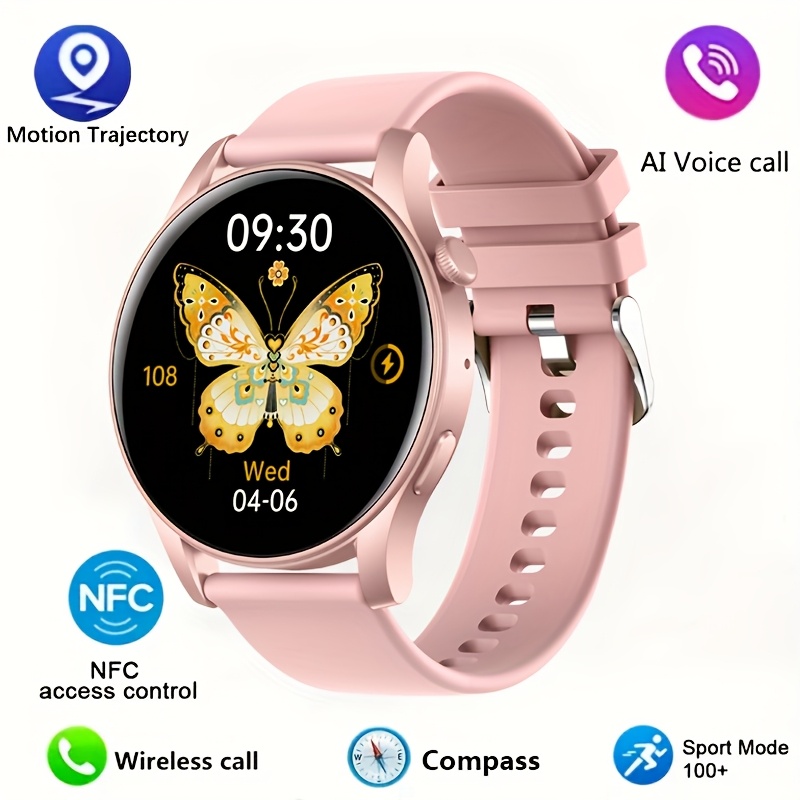Smart Sports Watch, Full Touch Screen Display, with Message And Call Answering, Sleep Monitoring, Pedometer, Information Alerts, Suitable for Iphone And Android Phones, Smart Bracelet Fitness Watch, Suitable As a Gift for Female And Male Friends
