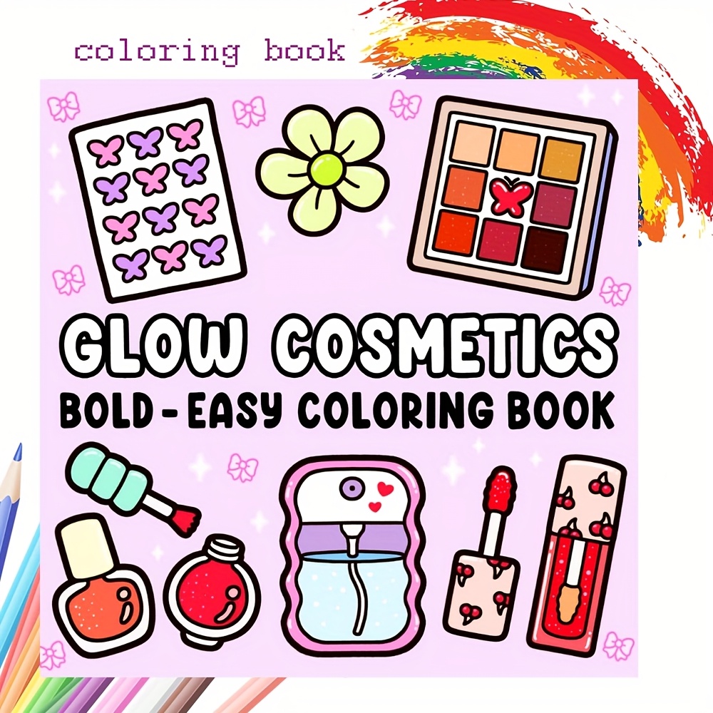 

A Crazy Themed Adult Coloring Book Featuring Makeup Tools, Allowing You To With Colors Related To Cosmetic Products. A Gift During Back-to-, Birthdays, Or Parties.