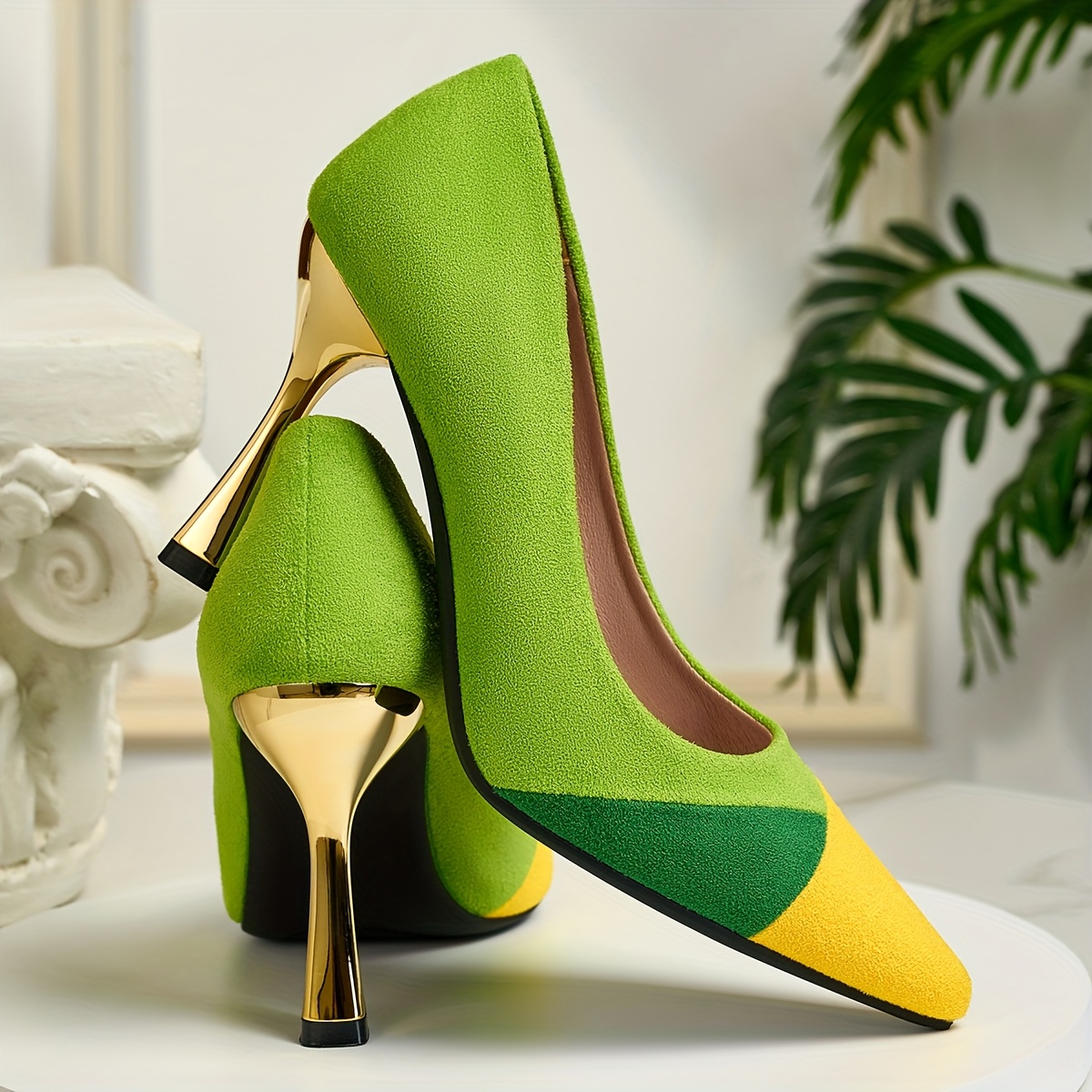 TEMU Elegant And Comfortable New Women's Fashion Pointed-toe Stiletto High Heels, Women Shoes