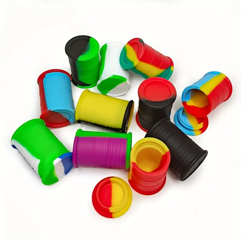 silicone jar tobacco 11pcs creative silicone containers 11 drum shaped silicone jar tobacco 11pcs creative silicone containers 11 drum shaped