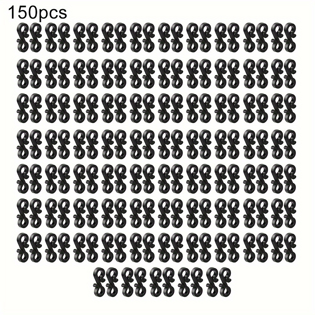 Image of 150 Light Clips, Outdoor Lighting Hooks, Hooks, Hook Clips, Light Hook Decorations, Hooks, Party, Indoor, Line Hooks, Light Clip Hooks - No Power Required - Outdoor/indoor/multi Festival