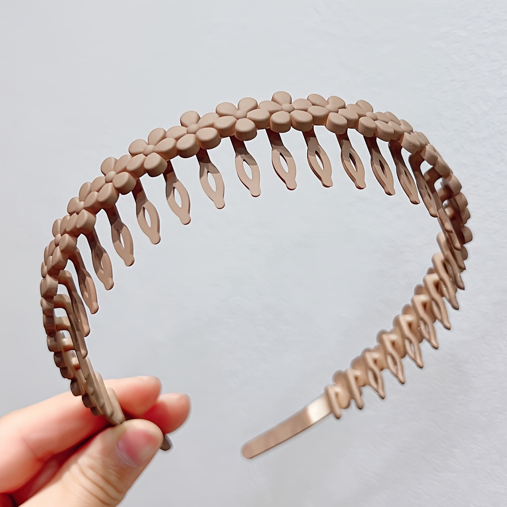 Flowers Minimalist Hairband with Teeth