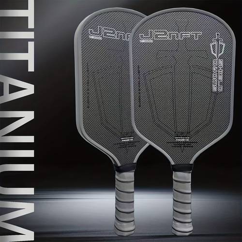 j2nft pickleball paddle t700 carbon fiber and silvery face pp honeycomb core 16mm pu handle cloth texture matte surface enhances spin and control combining and defense suitable for