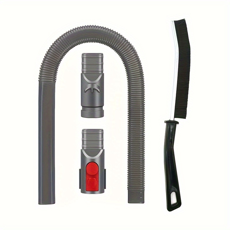 Image of Dryer Vent Cleaner Kit Vacuum Hose Attachment For V15 V12 V11 V10 V8 V7 V6 Vacuum Cleaners. Flexible Vent Lint Removal Tool. Corners & Cleaning. 1set Vacuum Hose And 1pc Clean Brush