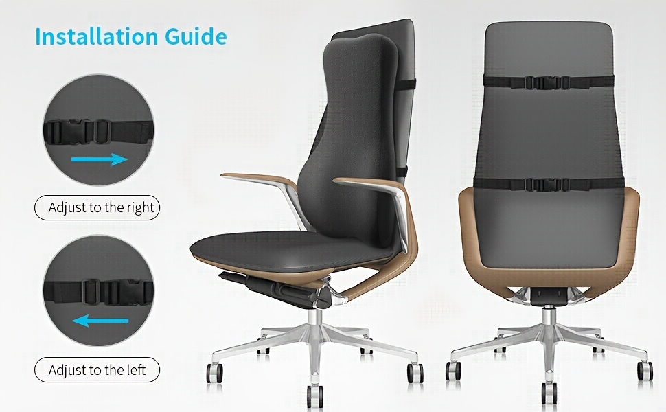 high back support pillow for office chair fully support the entire back relieve     waist support pillow for office chair computer recliner Product details 3