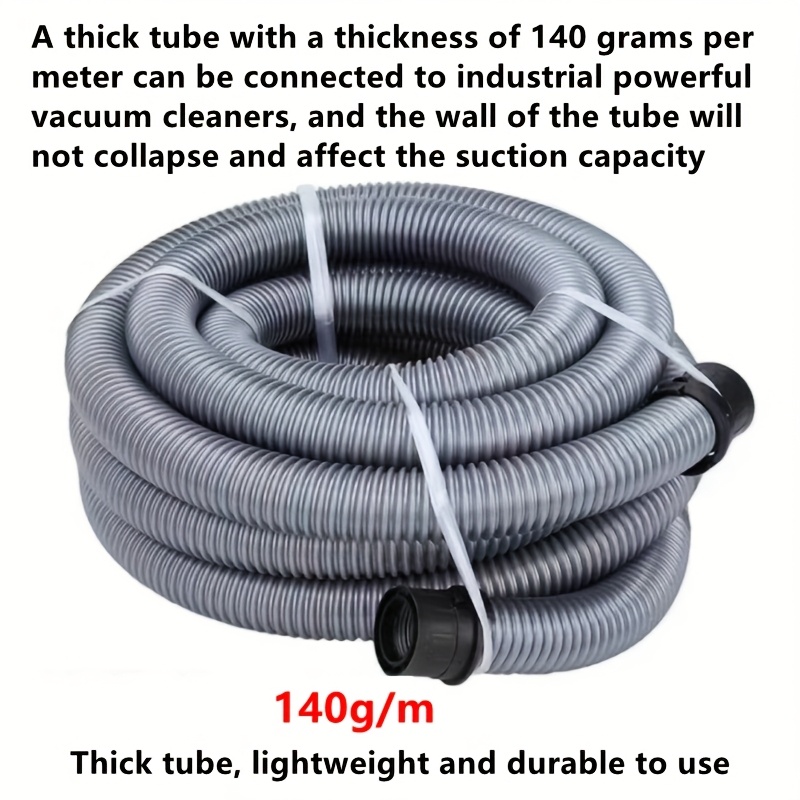 thickened silvery gray vacuum pipe wall grinding machine special vacuum pipe vacuum cleaner pipe connection dust bag accessories 0