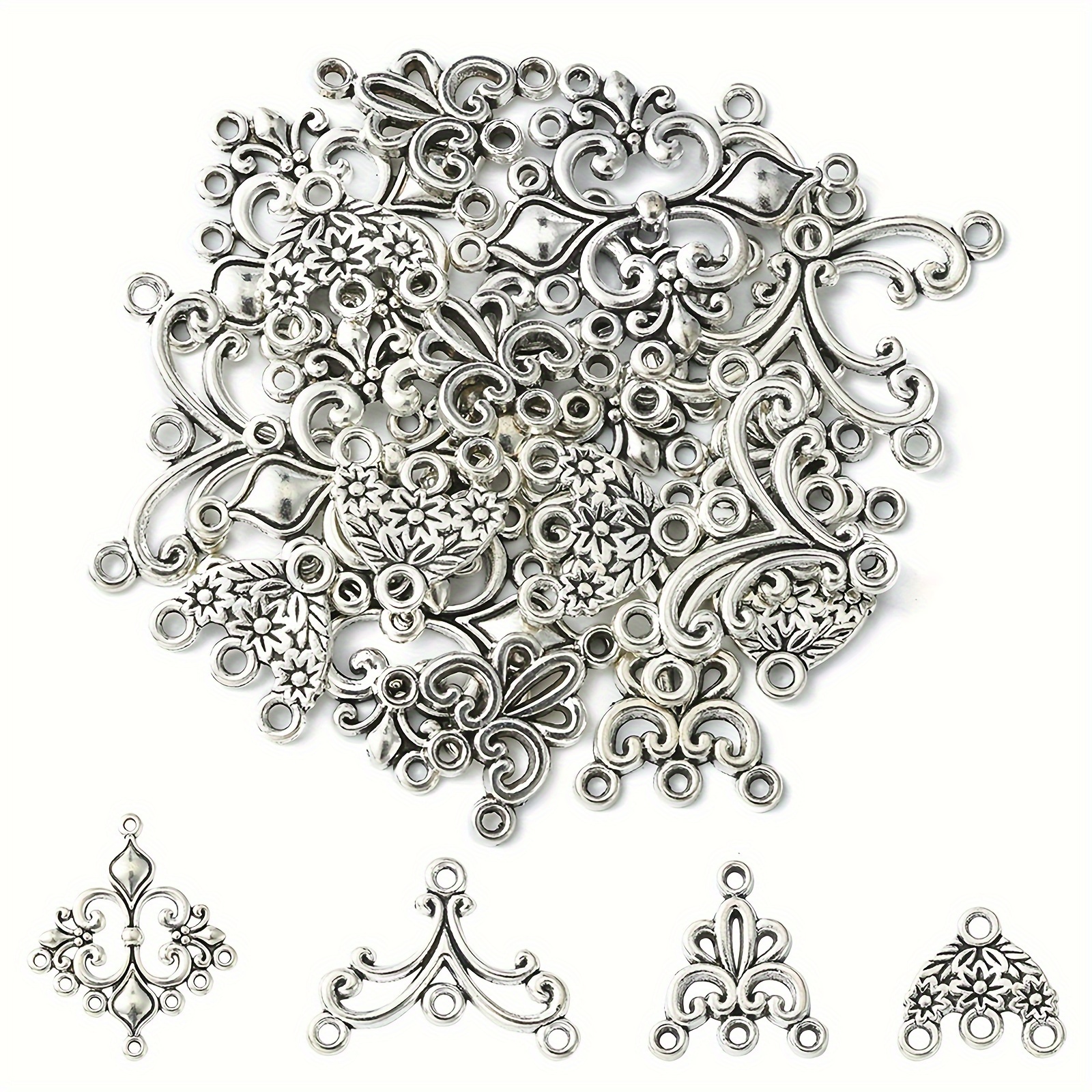 TEMU 20 Pendentifs Mixtes en Alliage pour la Création de Bijoux, Idéaux pour la Fabrication de Bracelets et