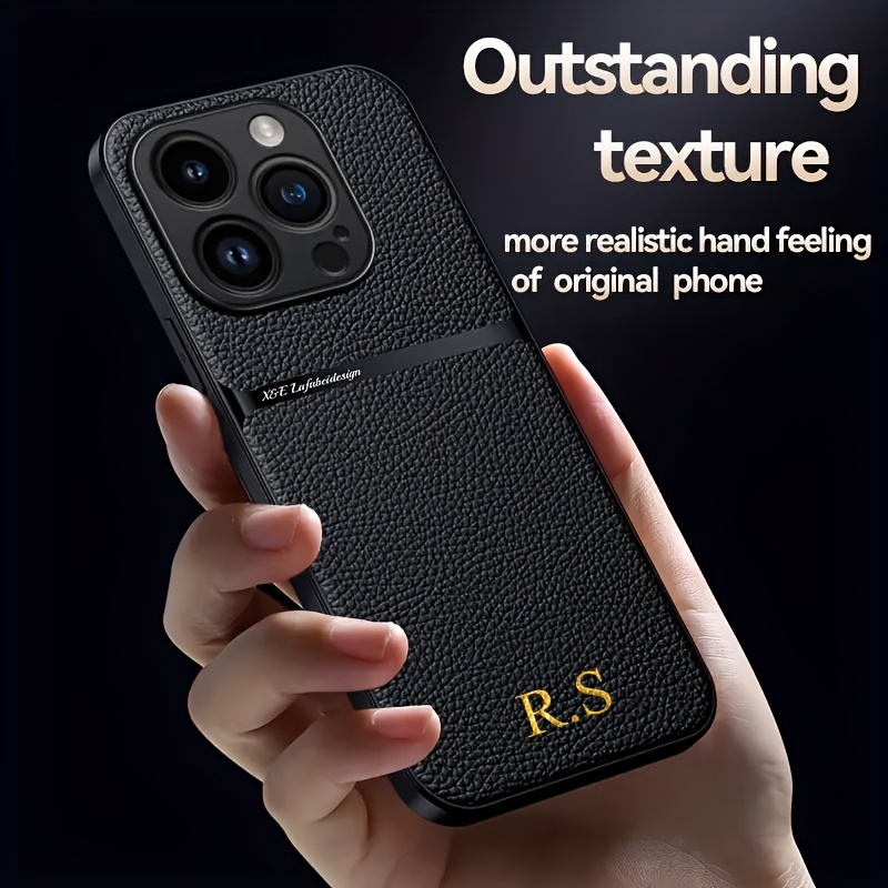 

Personalized Leather Phone Case With Custom Name For Iphone Models 16, 15, 14 Pro Max, Plus, 13, 12, And 11 Pro Max, Offering Complete Protection.