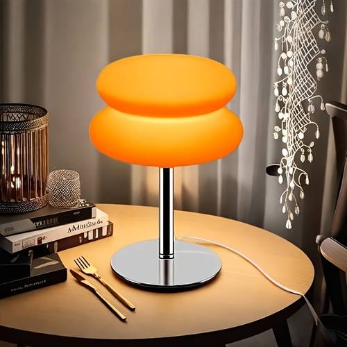 contemporary usb desk lamp with a minimalist century style adjustable cool and warm lighting three dimming options in and pink unique bread shaped design bedrooms and