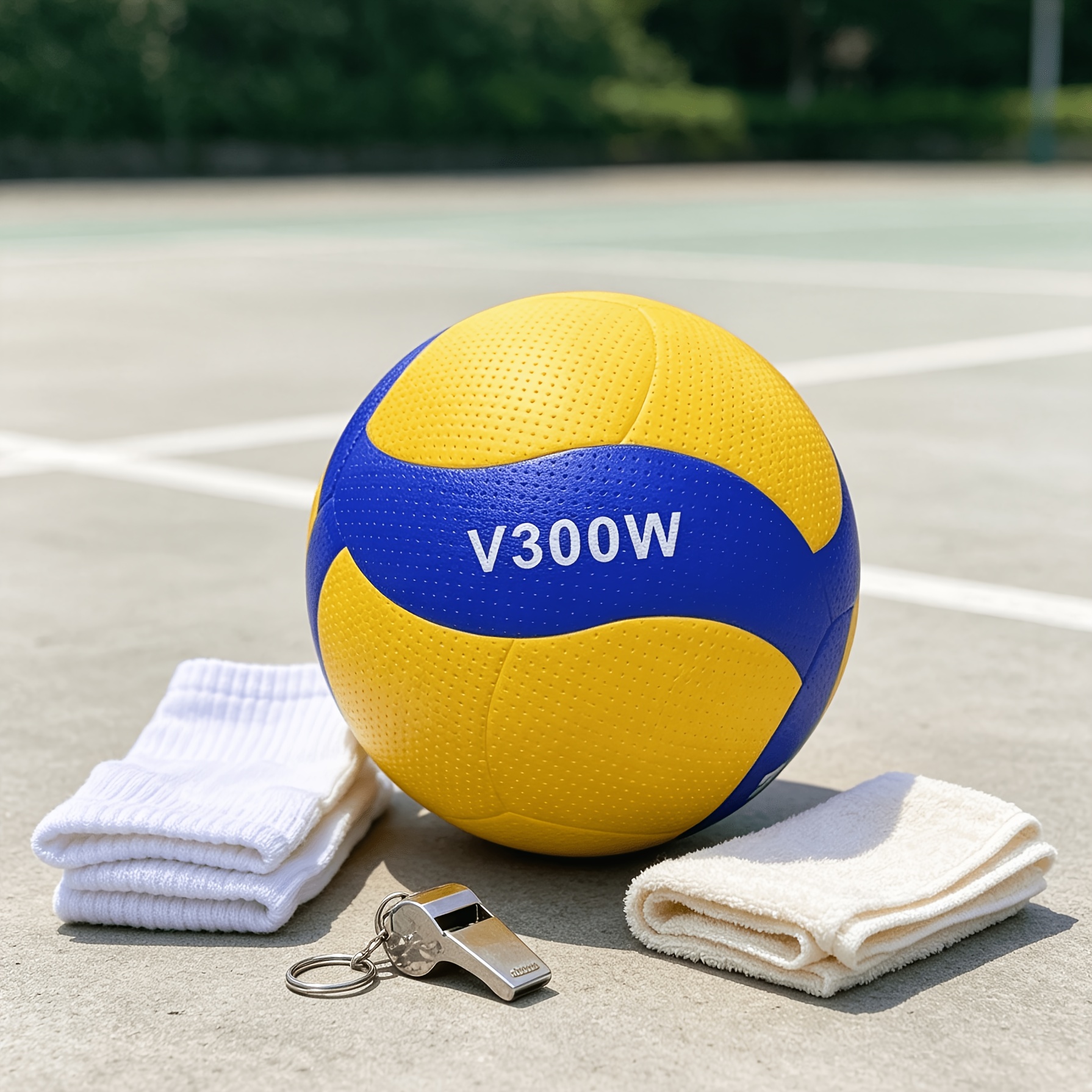 TEMU 1pc Standard Soft Size 5 V300w Volleyball, Outdoor Universal Volleyball, Beach Volleyball, Feel, Good Elasticity, Leisure Entertainment Training