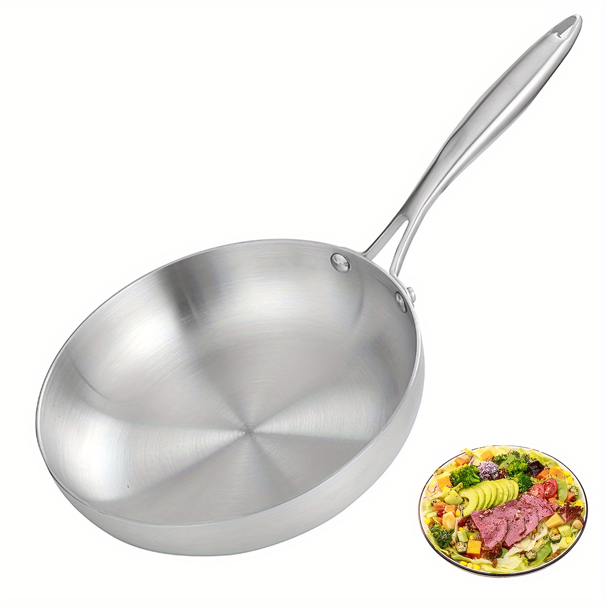 versatile stainless steel   non   clean     handle for effortless cooking     ing frying baking dishwasher safe ideal for   use details 0