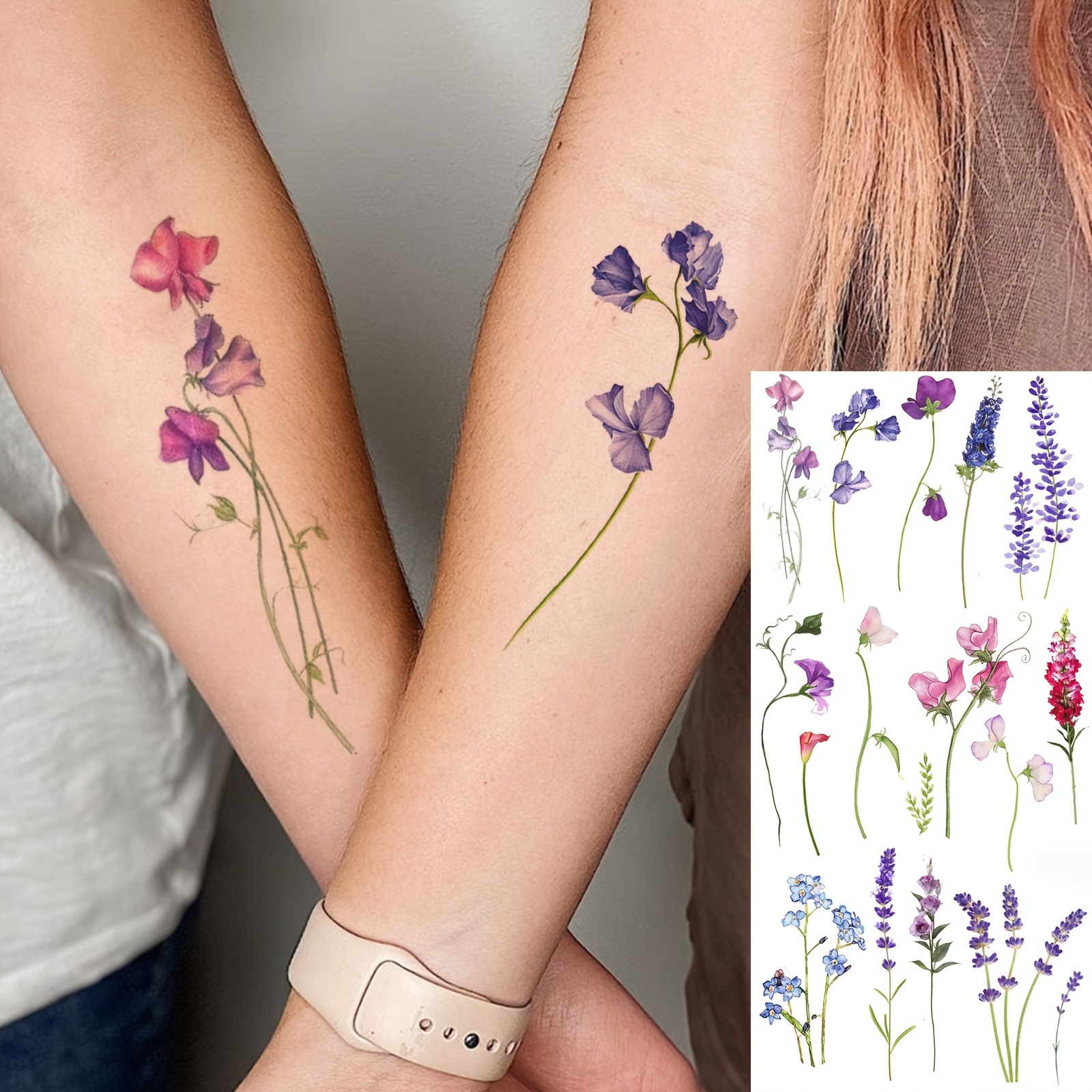 pfingstrosen tattoo - Temu Deutschland, image size:1600x1600