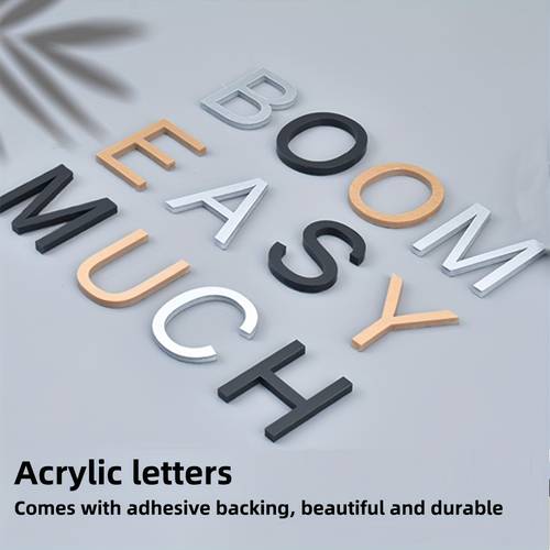 23456 inch letters black acrylic letters house number mailbox address advertising slogan warning combination with for direct use