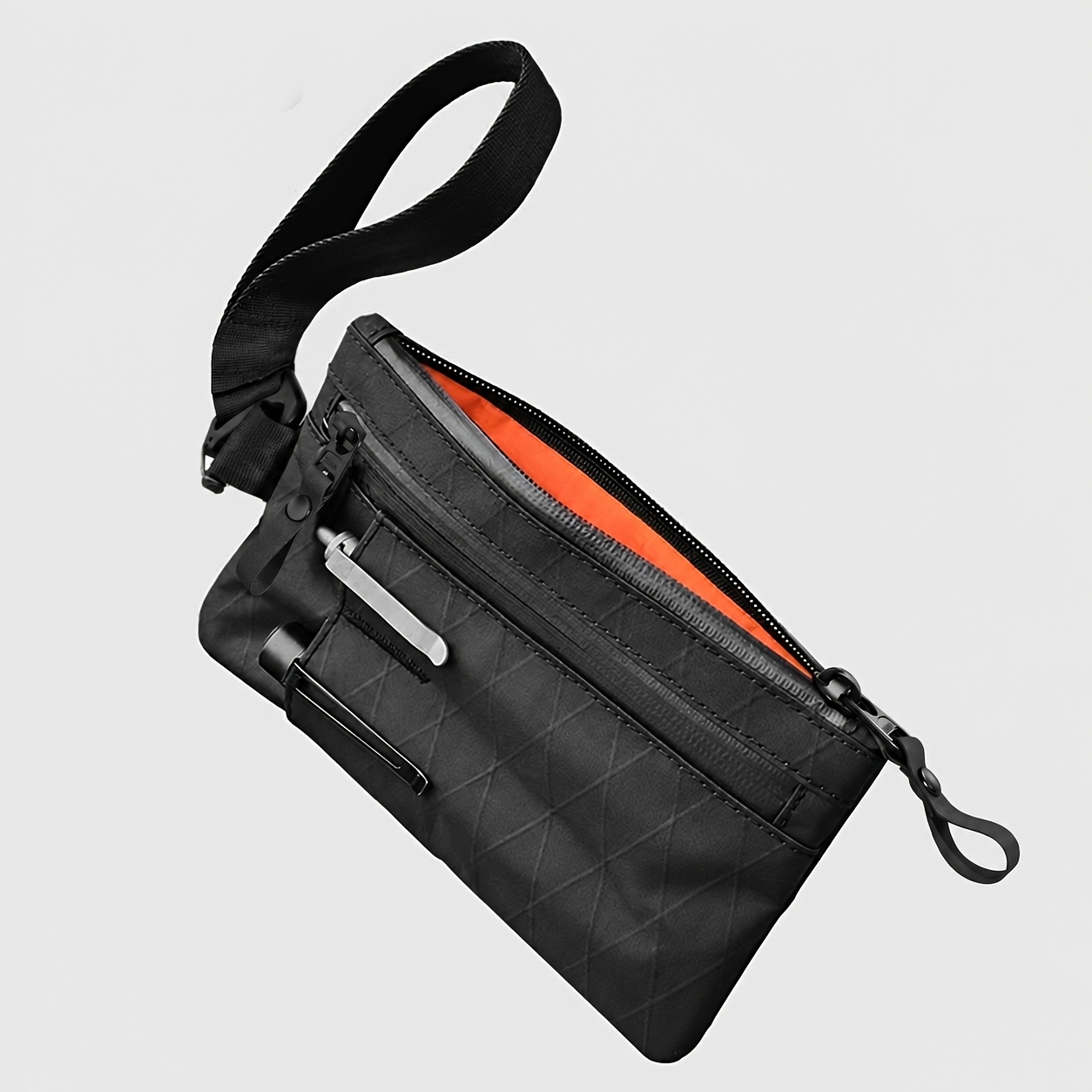 TEMU Billetera Multifuncional Zero para Hombre | Bolsa Portátil con Protección RFID para Tarjetas con Cuerda para Colgar, Antirrobo para