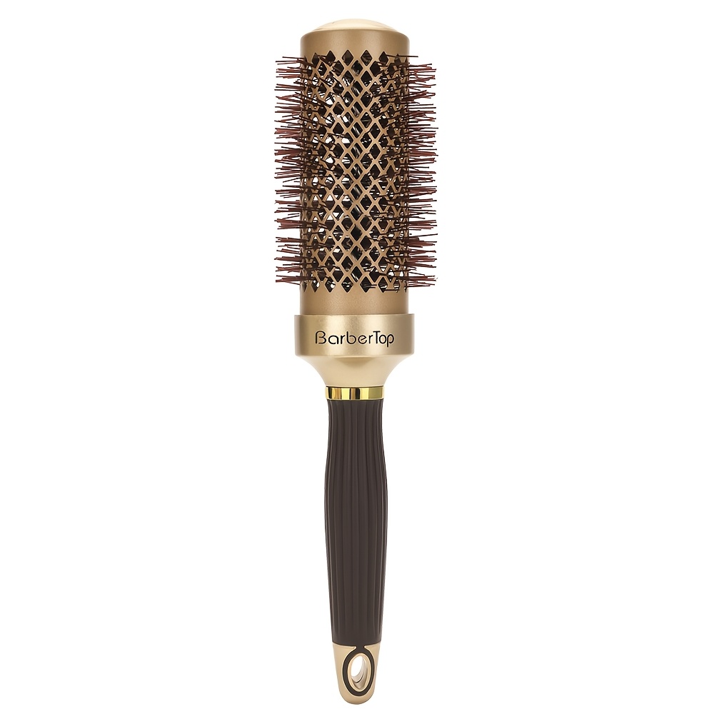 Image of Hair Brush Set For Blow Drying - Professional Hair Styling Brushes, Ventilated Ceramic , Suitable For Women - 4 Size Options, Golden