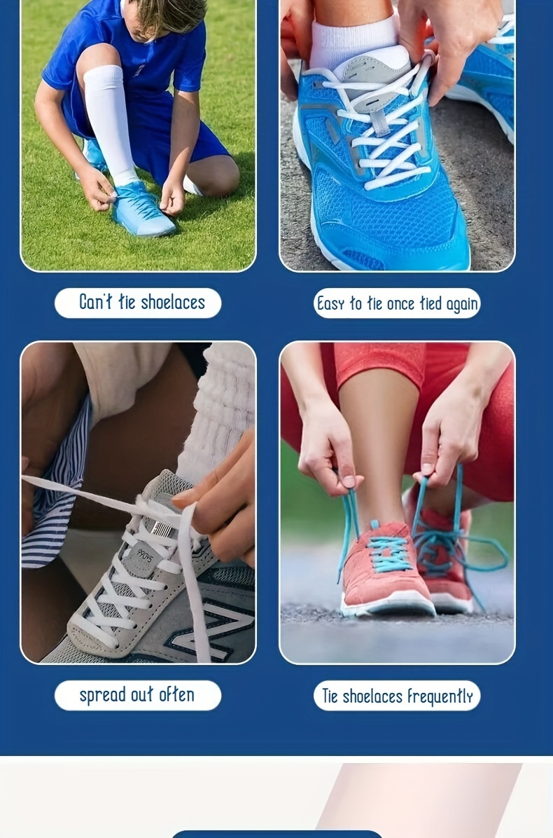 1 Pair of 8mm Wide Elastic Flat Straps with Metal Press Switch Buckle, Free Binding and Tying, Lazyman's Shoelaces