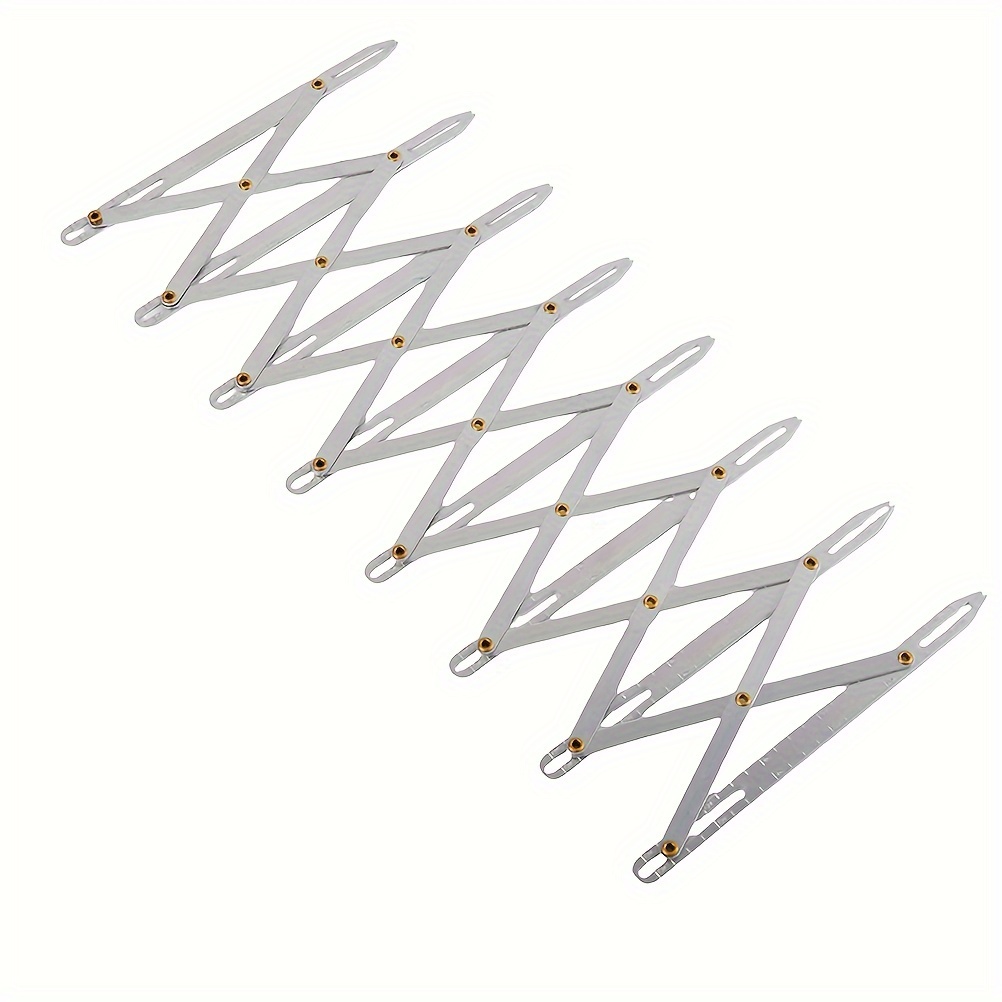 

Aluminum Expanding Sewing Gauge Buttonhole Gauge Button Space Guide Quilting Equal Space Divider Button Sewing Tool For Button Hole, Curtains, Crafts