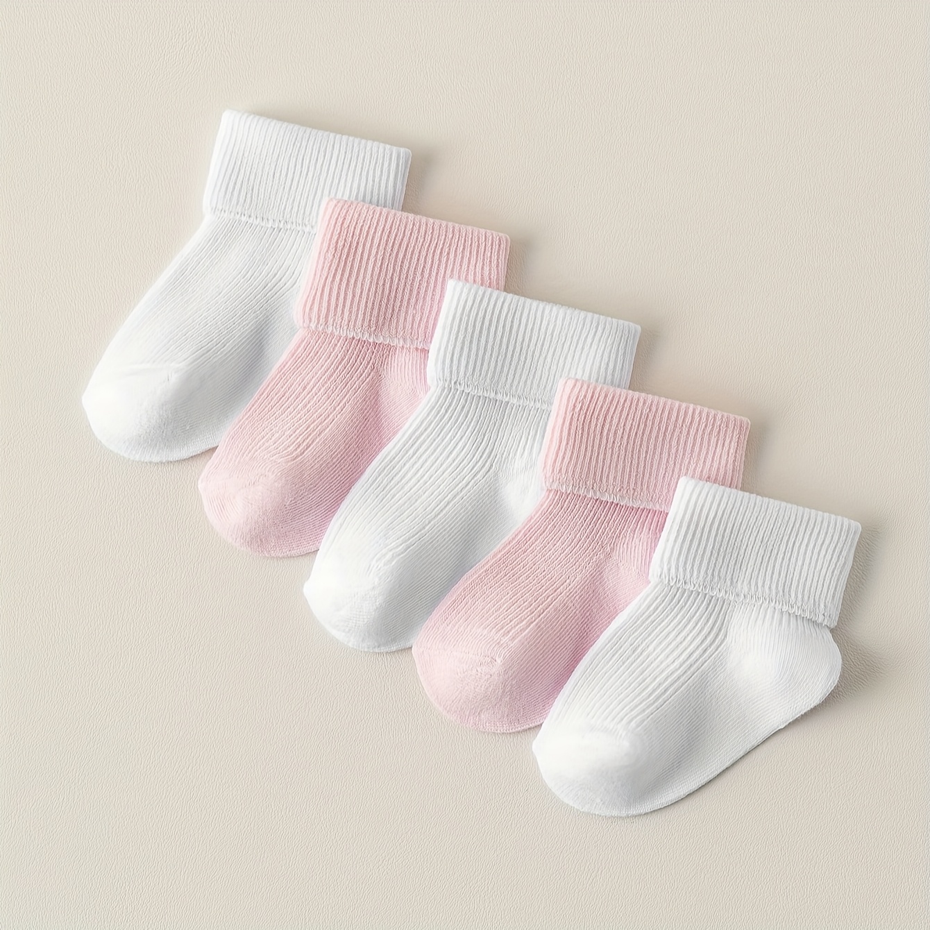 5-pack Kids' Socks, Soft And Breathable For , Suitable 0-12