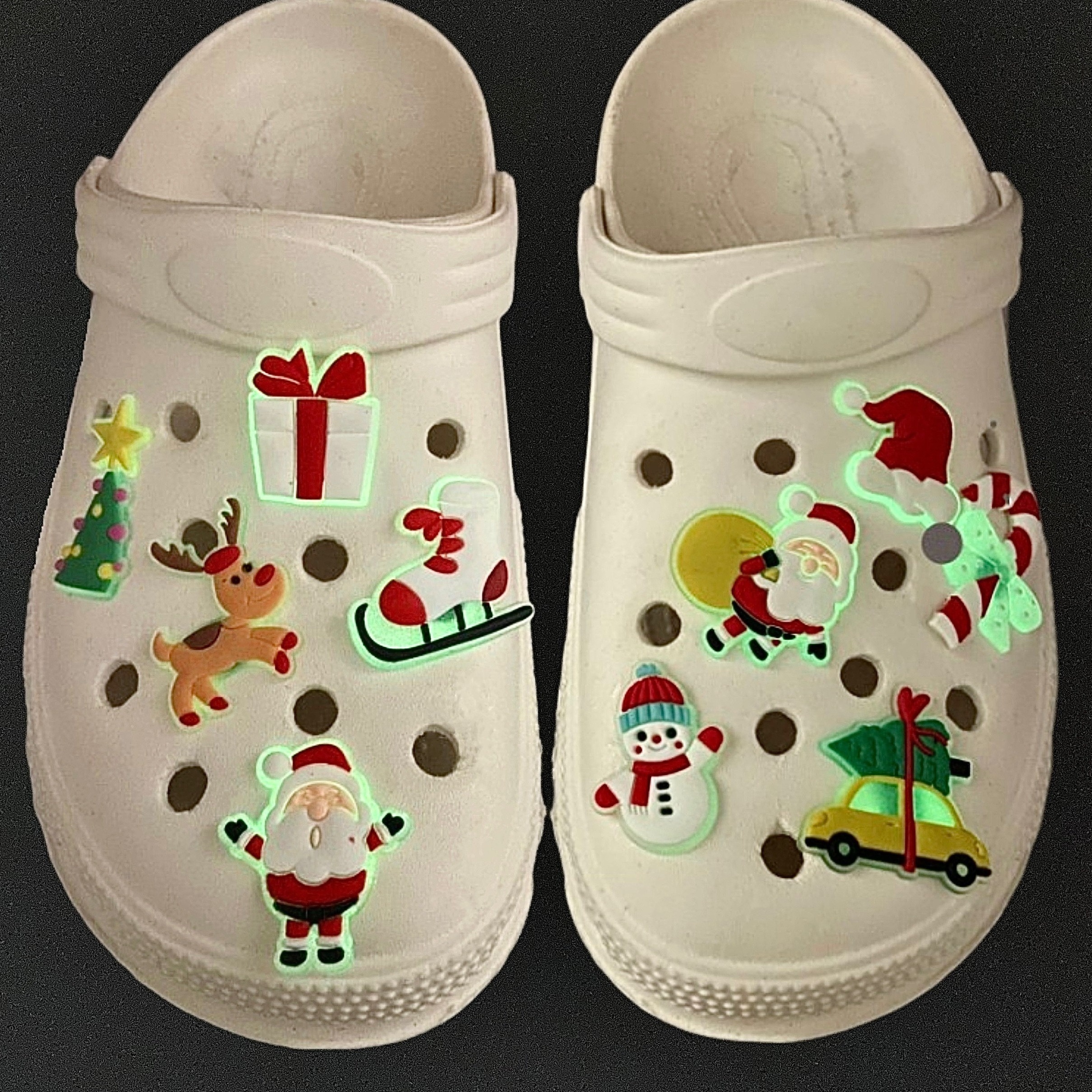 

10pcs, Christmas Series Cartoon Shoe Accessories, Suitable For Sandal Decoration,