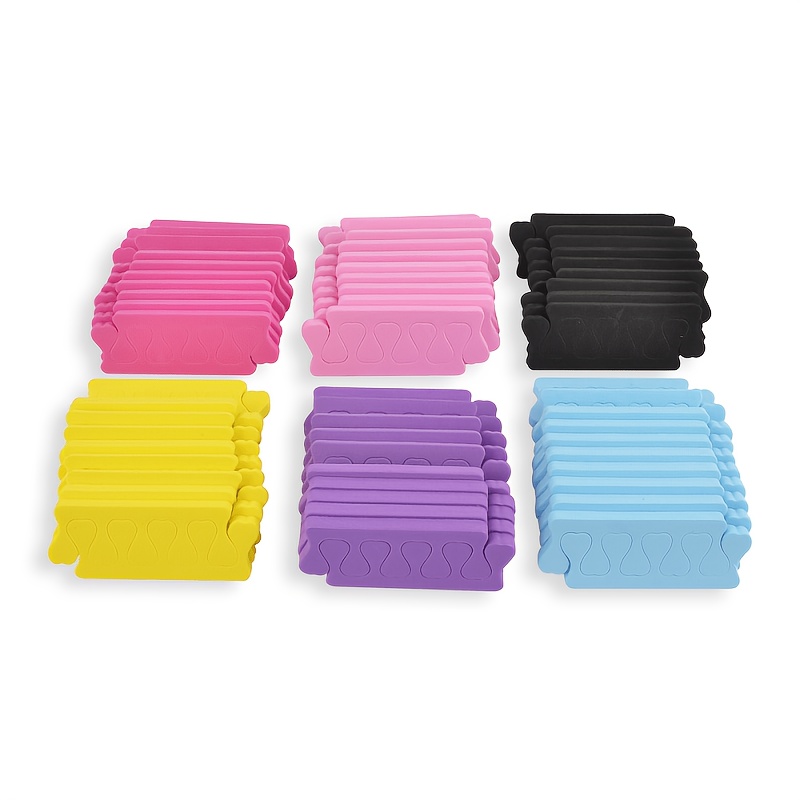 4pcs Heart-Shaped Nail Art Finger Separators for Polish Application