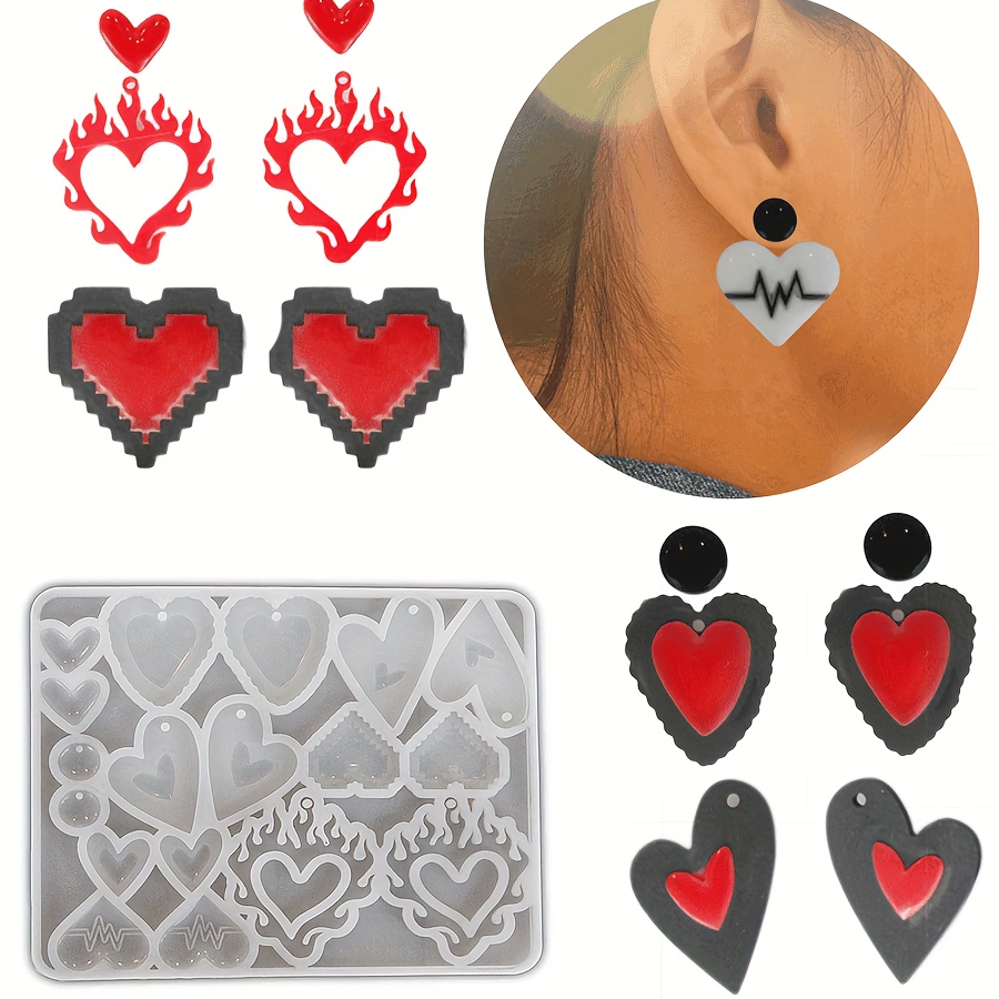 

Diy -shaped Double Pendant Earring Kit - Molds For Jewelry Making