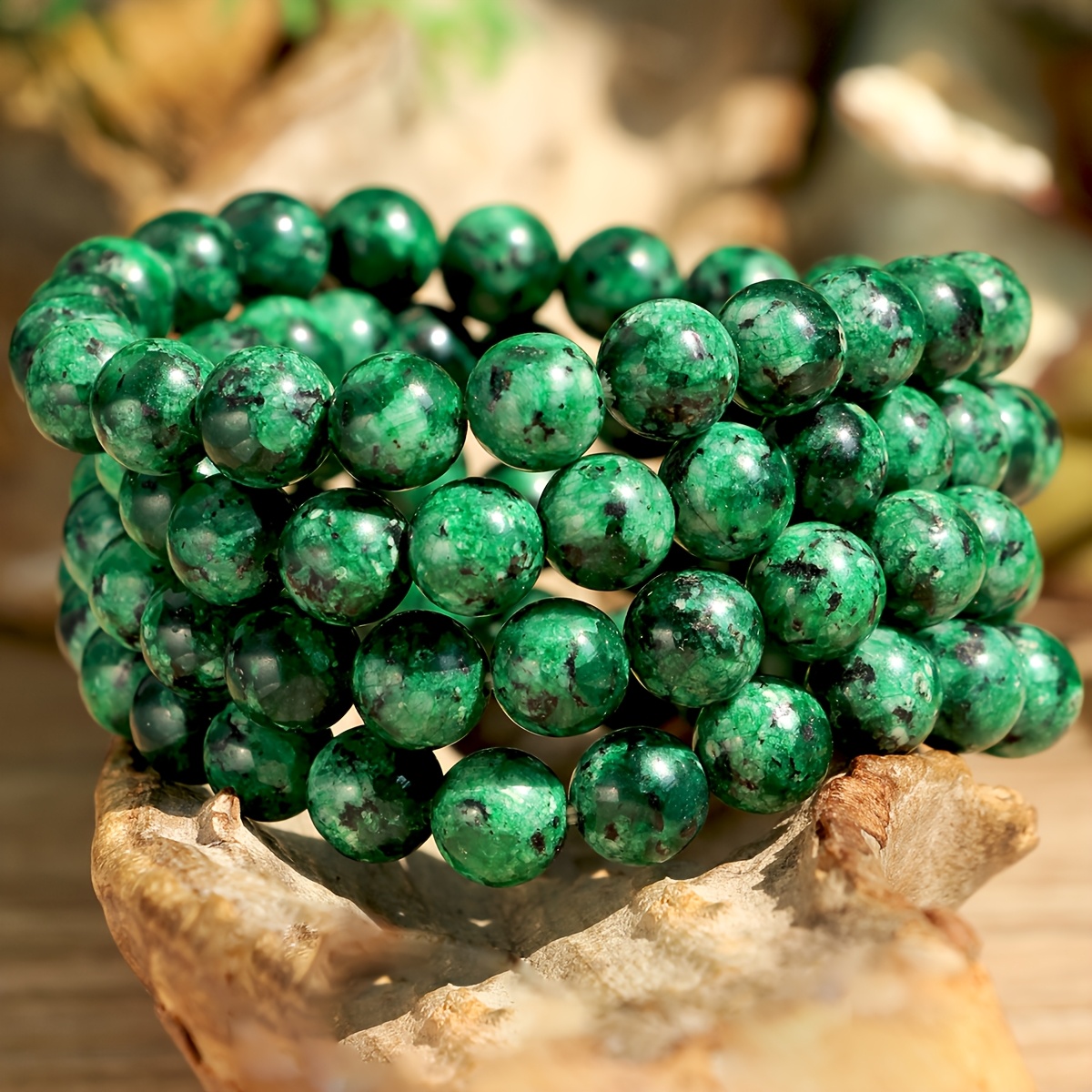 Bohemian Turquoise Beaded Bracelet, December Birthstone Gift