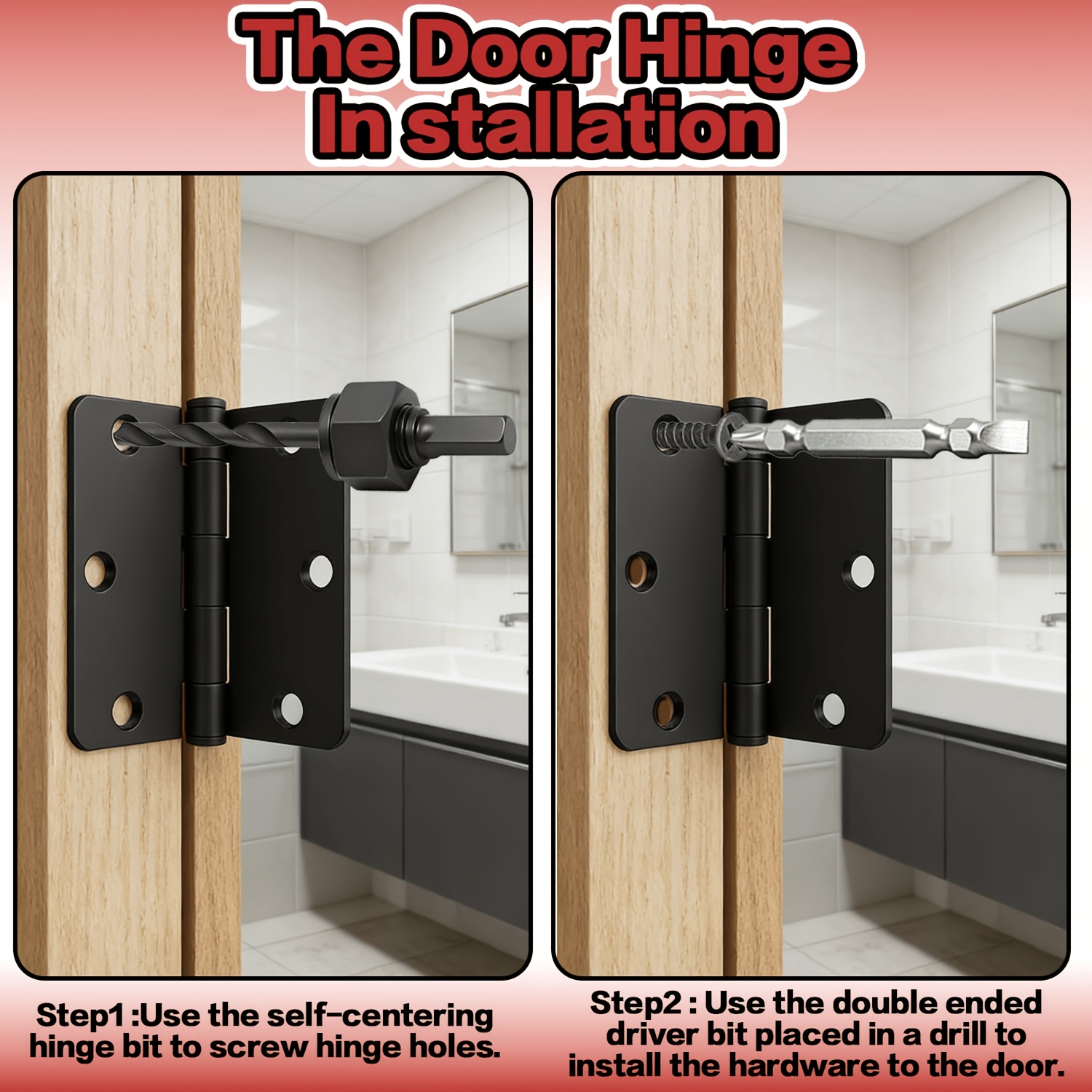 Aluminum Alloy Door Hinge Jig and Lock Installation Kit
