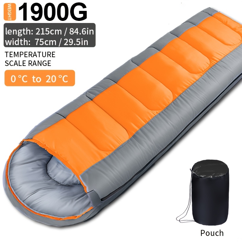 E-shop Outdoor-Einzelschlafsack für Erwachsene zum Camping, kältebeständig, für Reisen im Innenbereich, verdickter Schlafsack im Umschlag-Stil für den