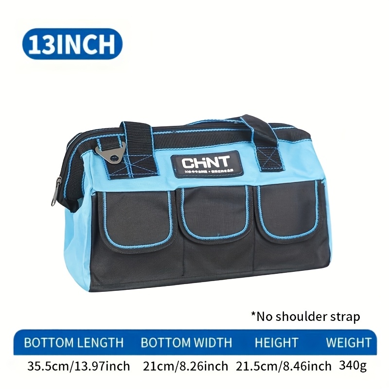 1pc Professional Electrician Tool Kit - Heavy, Large-capacity, Durable And Multifunctional Plastic Handle Tool Storage Bag - 13 Inch (without Plastic Handle)/16 Inch/18 Inch/20 Inch