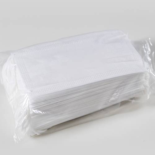 50pcs adult disposable face masks hypoallergenic breathable material adjustable ear loops nose pads for home office outdoor use essentials secure elastic mask white blue
