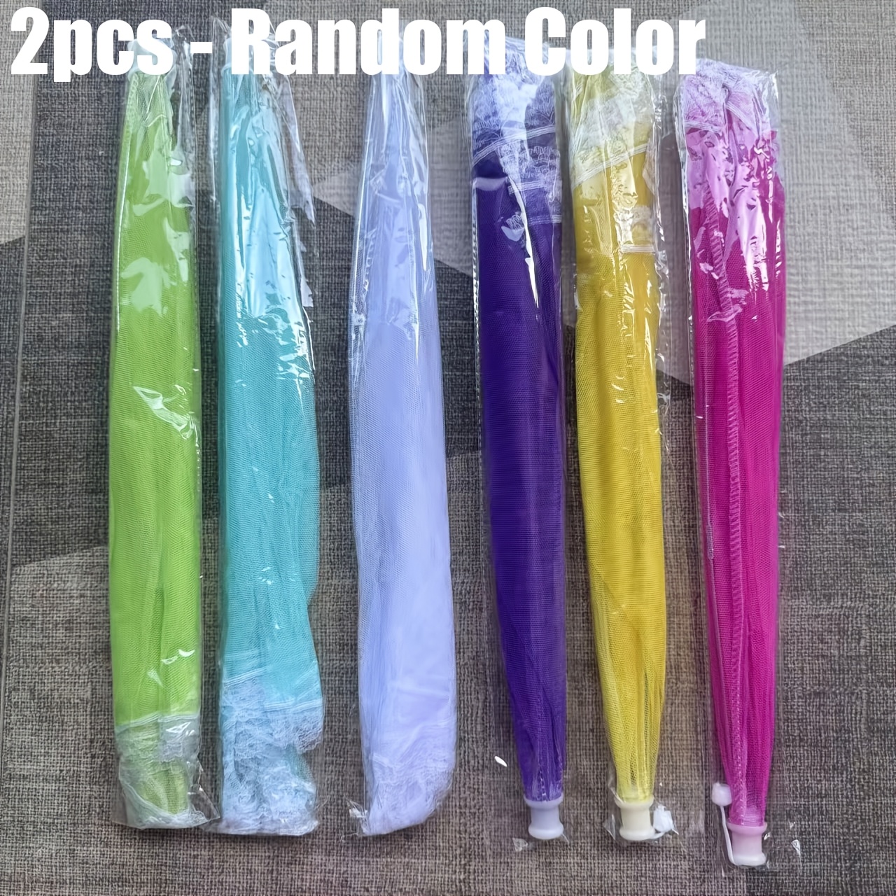 TEMU 2pcs Random Color. Colorful Food Covers, Outdoor Picnic Food Covers (non-food Contact), Lace Mesh Breathable Food Covers, And Fly Protection,