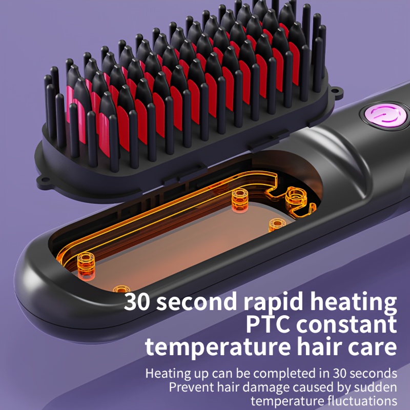 Portable Wireless Straightening Comb