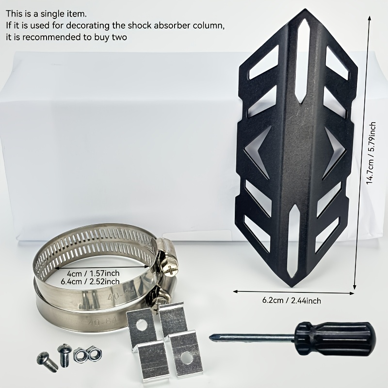 TEMU For Motorcycle, Electric Vehicle, Off-road Motorcycle Additions Modification, Front Shock Absorber Decoration, Exhaust Pipe Anti-scald Fork