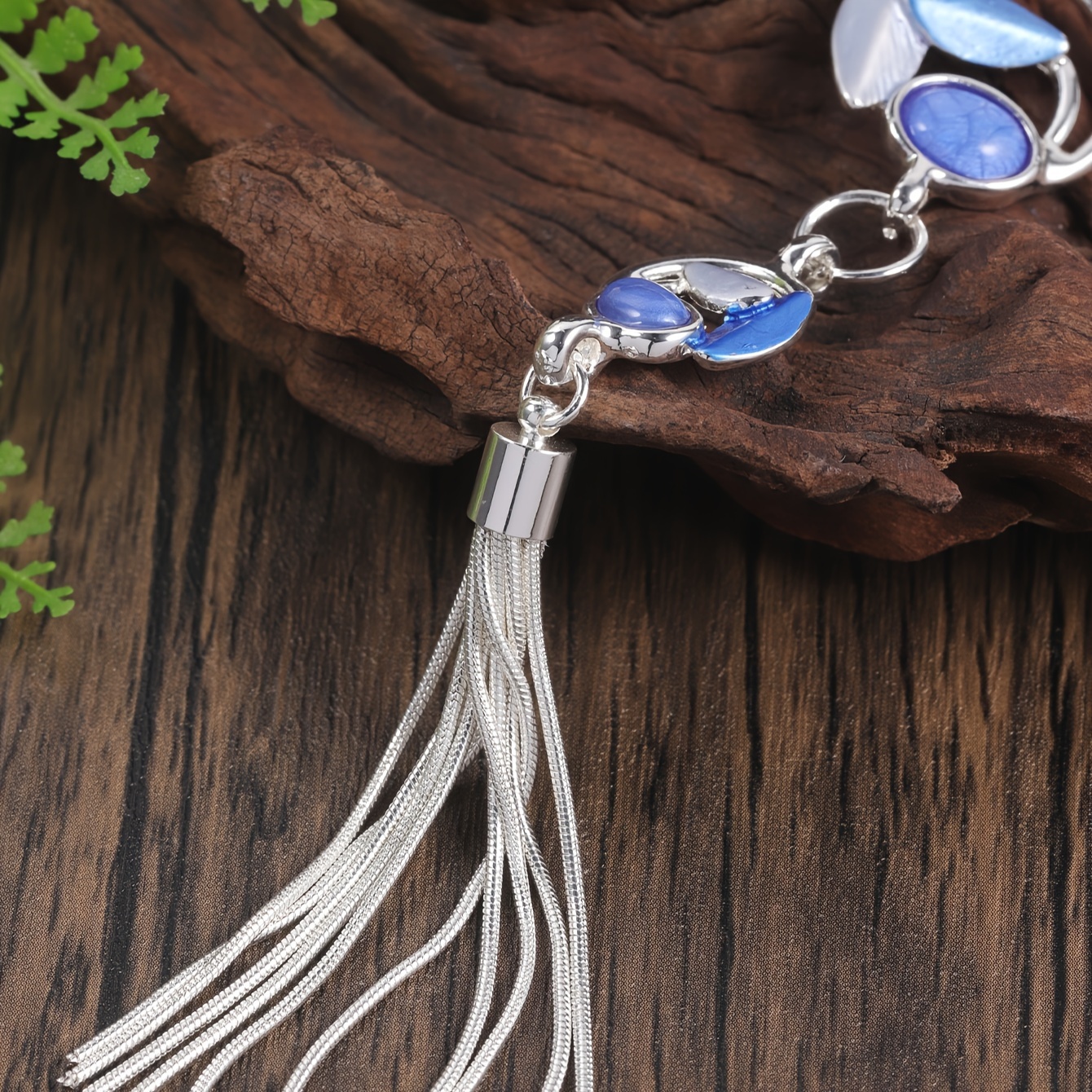 Boho Leaf Resin Y Sweater Chain Long Women's Boho Style