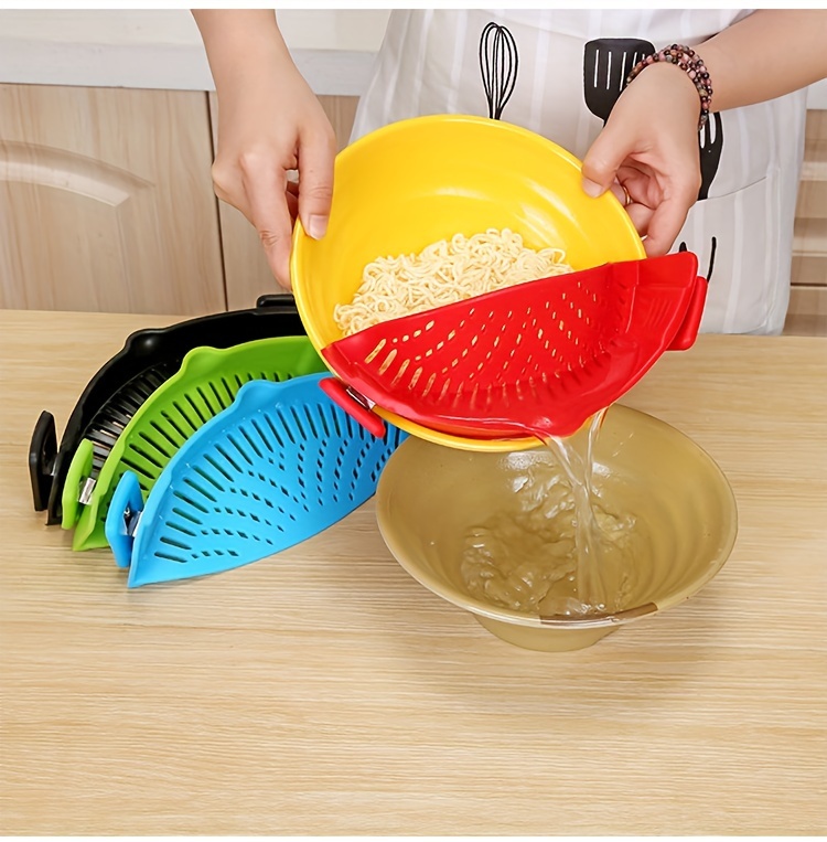 1pc, Strainer, Silicone Pot Strainer, Adjustable Silicone Clip On ...